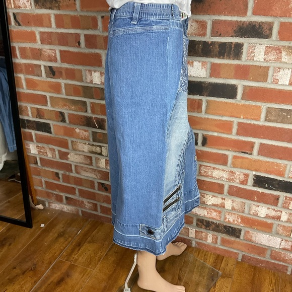 Denim Midi Skirt - Picture 6 of 7